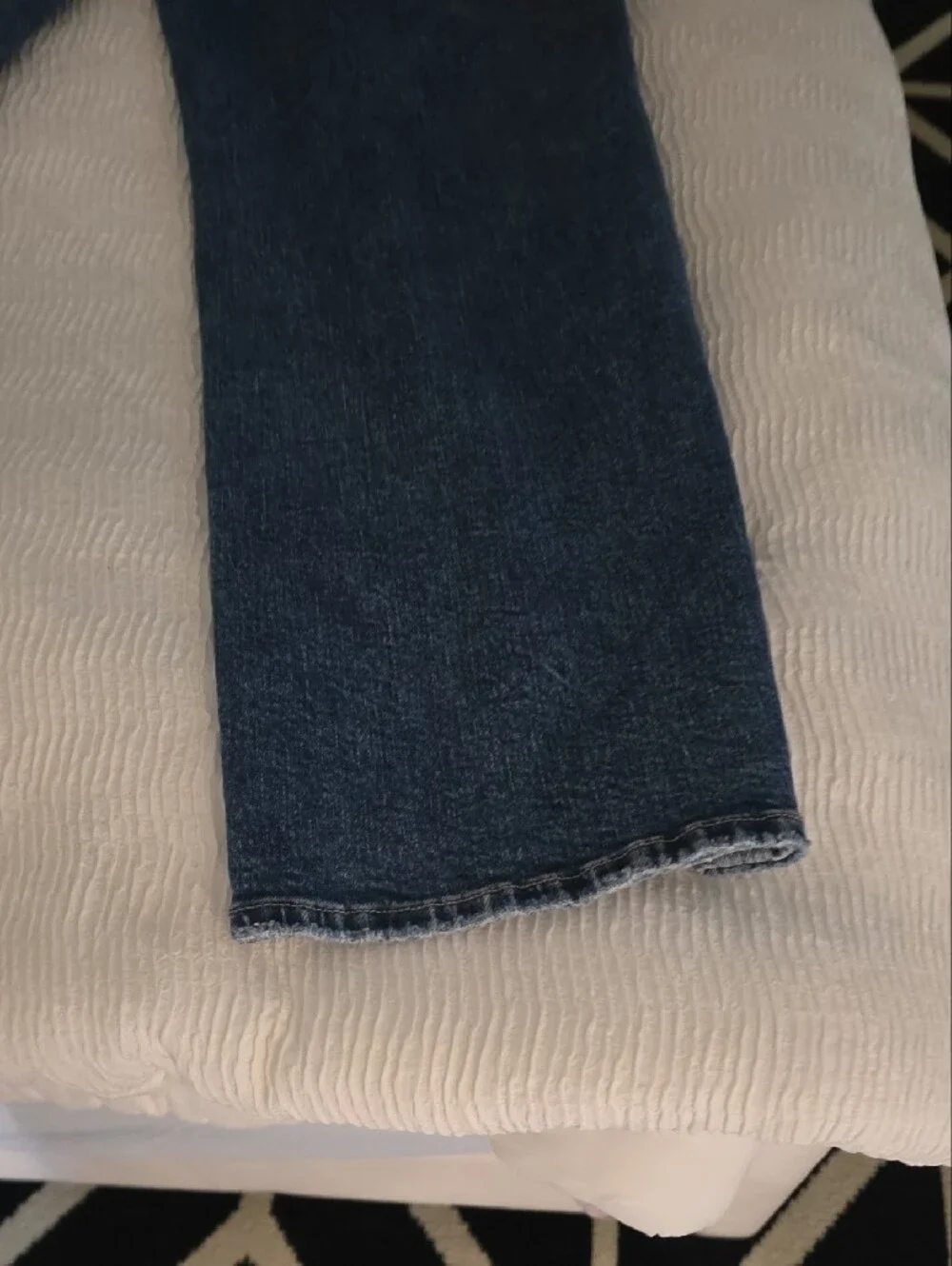 BKE Men's Ripped Boyfriend Jeans - Dark Blue Denim